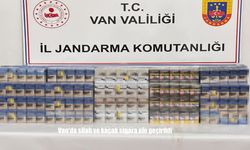 Van’da silah ve kaçak sigara ele geçirildi