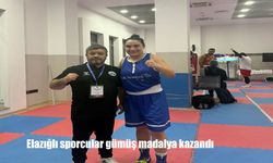 Elazığlı sporcular gümüş madalya kazandı