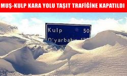 Yola çıkacaklar dikkat: Muş-Kulp yolu trafiğe kapatıldı!