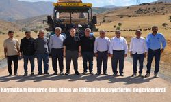 Kaymakam Demirer, özel idare ve KHGB'nin faaliyetlerini değerlendirdi