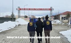 Hakkari’de 8 yıl hapis cezası bulunan şahıs yakalandı