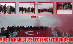 Muş’ta zorlu kış yerini kar festivaliyle eğlenceye bıraktı