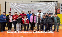 Erzurumlu Kick Boksçular madalyalarla dönüyor