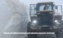 Hizan’da çığ tehlikesi nedeniyle karla mücadele çalışmaları durduruldu