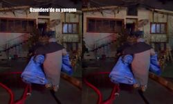 Erzurum’da iki katlı evde yangın