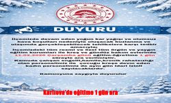 Karlıova’da kar alarmı: Okullar 1 gün tatil edildi