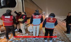 Diyadin’de Kar Engelini Aşan Ekipler, Vatandaşları Unutmadı