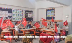 Yakutiye Kültür Kurumu İlkokulu'ndan anlamlı proje: Vatan Sevgisi