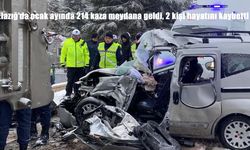 Elazığ’da ocak ayında 214 kaza meydana geldi, 2 kişi hayatını kaybetti