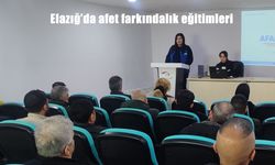 Elazığ’da afet farkındalık eğitimleri