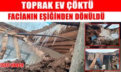 Muş’ta aşırı yağış nedeniyle toprak ev çöktü, 6 kişilik aile ölümden döndü