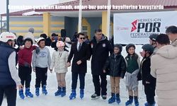 Kaymakam çocukları kırmadı, onları buz pateni hayallerine kavuşturdu