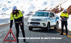 Erzurum kent merkezinde bir ayda 91 trafik kazası