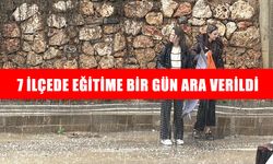 Antalya'da 7 ilçede olumsuz hava koşulları nedeniyle eğitime bir gün ara verildi