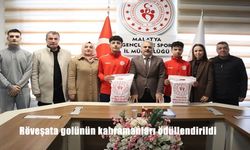 Röveşata golünün kahramanları ödüllendirildi