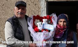 Tandır başında sevgililer günü sürprizi: 50 yıllık eşine çiçekle aşkını anlattı