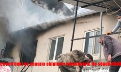 Tunceli'deki ev yangını ekiplerin müdahalesi ile söndürüldü