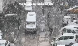 Van'da yoğun kar yağışı etkili oldu