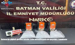 Batman’da şüpheli görülen takside 3 kilo metamfetamin ele geçirildi: 2 tutuklama