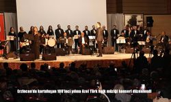 Erzincan'da kurtuluşun 108'inci yılına özel Türk halk müziği konseri düzenlendi