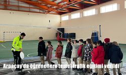 Arpaçay’da öğrencilere temel trafik eğitimi verildi