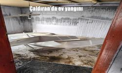 Çaldıran’da ev yangını