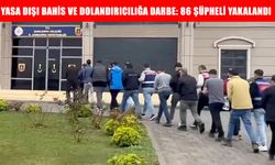 Yasa dışı bahis ve nitelikli dolandırıcılığa yönelik operasyonlarda 86 şüpheli yakalandı