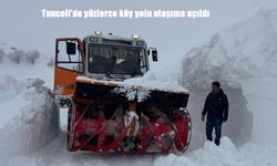 Tunceli'de yüzlerce köy yolu ulaşıma açıldı