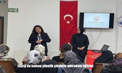 Elazığ’da kadına yönelik şiddetle mücadele eğitimi