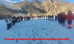 Doğaseverler Karlı Parkuru Aşıp Tarihi Manastıra Ulaştı