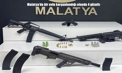 Malatya'da bir evin kurşunlandığı olayda 4 gözaltı