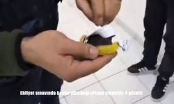 Ehliyet sınavında kopya düzeneği ortaya çıkarıldı: 4 gözaltı