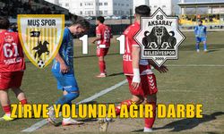 Muş Spor zirve yarışında takıldı: 2 puan sahada kaldı