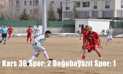 Kars 36 Spor: 2 Doğubayazıt Spor: 1