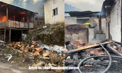 Artvin’de cami lojmanında yangın: 13 yıl sonra yine alevler yükseldi