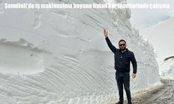 Şemdinli’de 3 metreyi aşan karda kar tünelleri oluştu