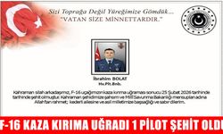 Balıkesir’de F-16 uçağı düştü: Pilot şehit oldu