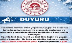 Bingöl'de 2 ilçede eğitime kar engeli