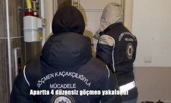 Kars'ta 4 düzensiz göçmen yakalandı