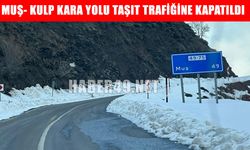 Muş-Kulp yolu trafiğe kapatıldı