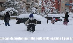 Erzincan’da buzlanma riski nedeniyle eğitime 1 gün ara