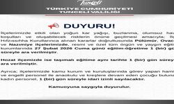 Tunceli’nin 3 ilçesinde eğitime bir gün ara