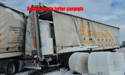 Adilcevaz’da Tır Kazası: Yola Savrulan Yükler Korkuttu