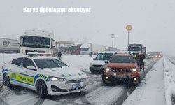 Erzincan’da kar ve tipi ulaşımı durdurdu