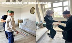 Kovancılar’da bir ilk: Evde fizik tedavi uygulaması