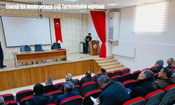 Elazığ'da Muhtarlara Çığ Farkındalık ve Bilgilendirme Eğitimi Düzenlendi