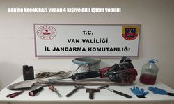 Van'da kaçak kazı yapan 4 kişiye adli işlem yapıldı