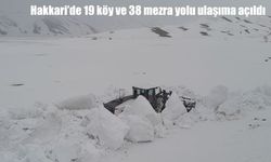 Hakkari’de kar nedeniyle kapanan 19 köy yolu ulaşıma açıldı