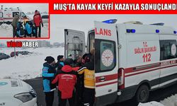 Muş’ta kayak keyfi kazayla sonuçlandı: Yaralı kadının imdadına JAK ve UMKE ekipleri yetişti