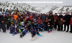 Ergan Dağı Kayak Merkezi'nde Minikler Festivali ödül töreni düzenlendi